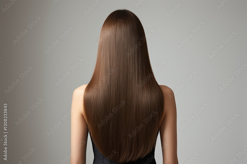 arafed woman with long brown hair standing in front of a gray background arafed woman with long brown hair standing in front of a gray background