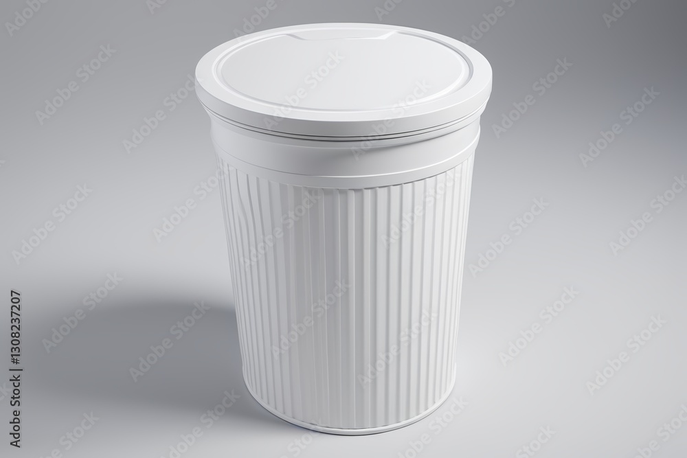 custom made wallpaper toronto digitalthere is a white trash can with a lid on a gray background