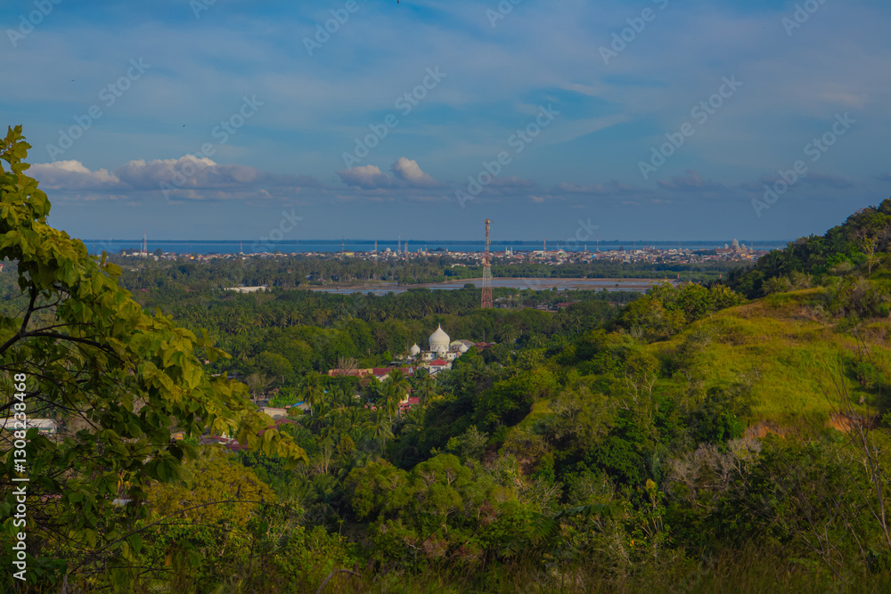 panoramic view of the river panoramic view of the river