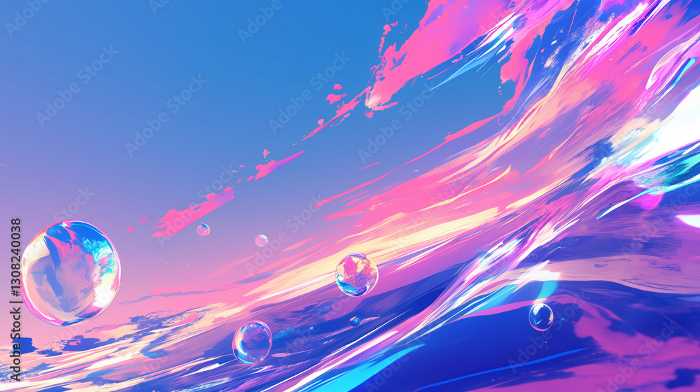 Vaporwave style background Vaporwave style background