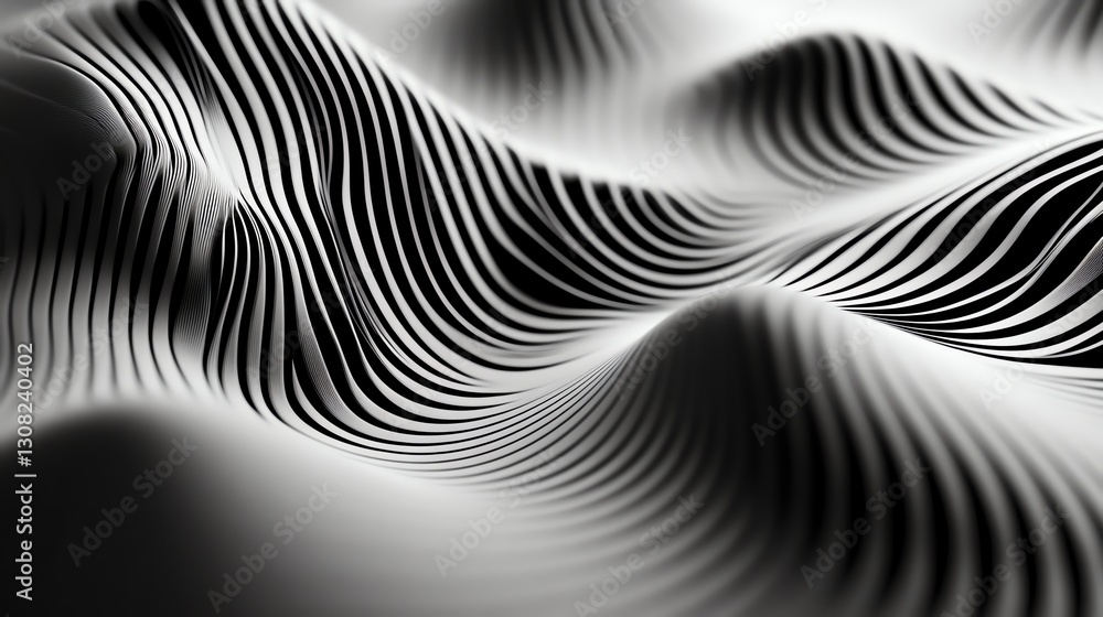 Fractalinspired geometric patterns with a futuristic digital look