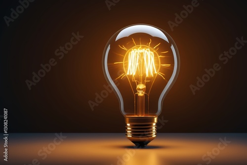 a close up of a light bulb with a glowing light inside