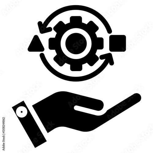 Adaptability Glyph Icon