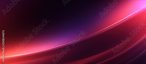 Dark Purple and Red Gradient Background with Soft Edges and Smooth Curves. Minimalist Style with Lighting Effects and Vibrant Colors for Dreamy Visuals