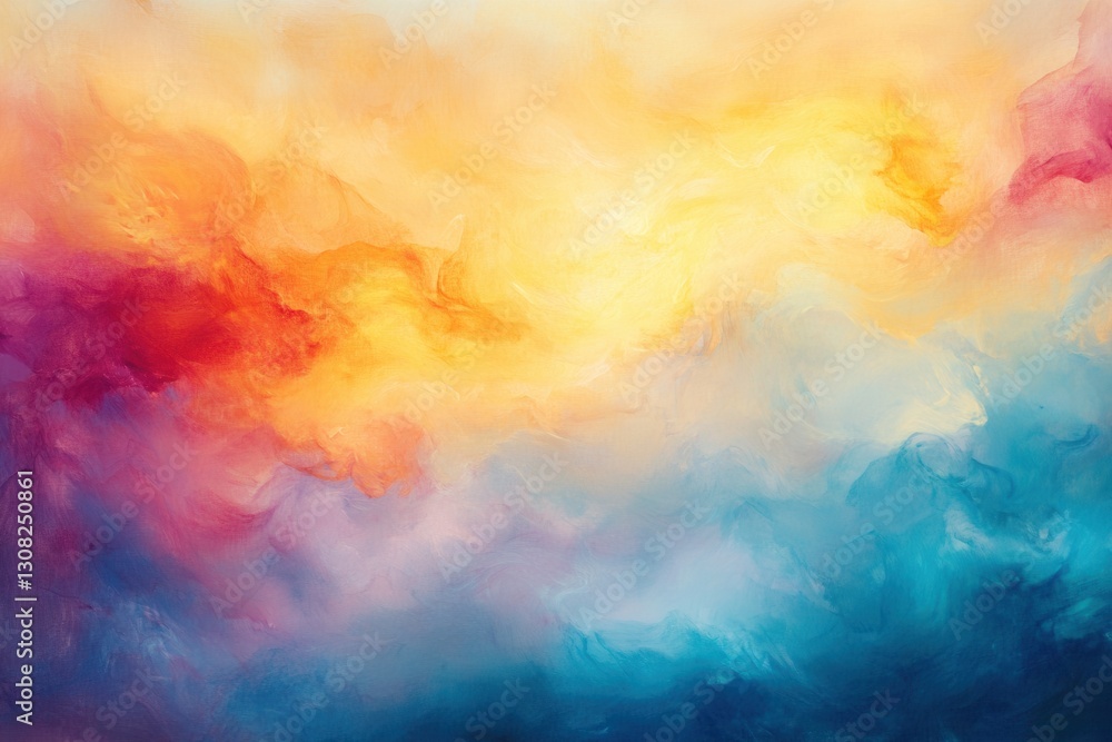 Hopeful hues of sunrise with soft pastel clouds glowing in the early morning light Generative AI Hopeful hues of sunrise with soft pastel clouds glowing in the early morning light Generative AI