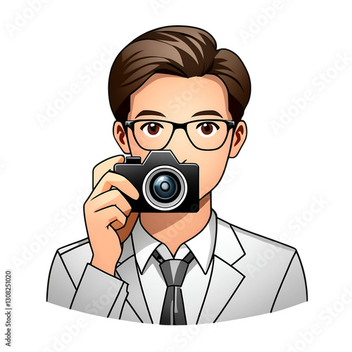 Capturing moments photographer in action urban studio digital art creative environment close-up viewpoint