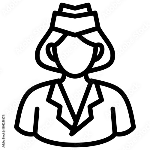 Air Hostess Icon