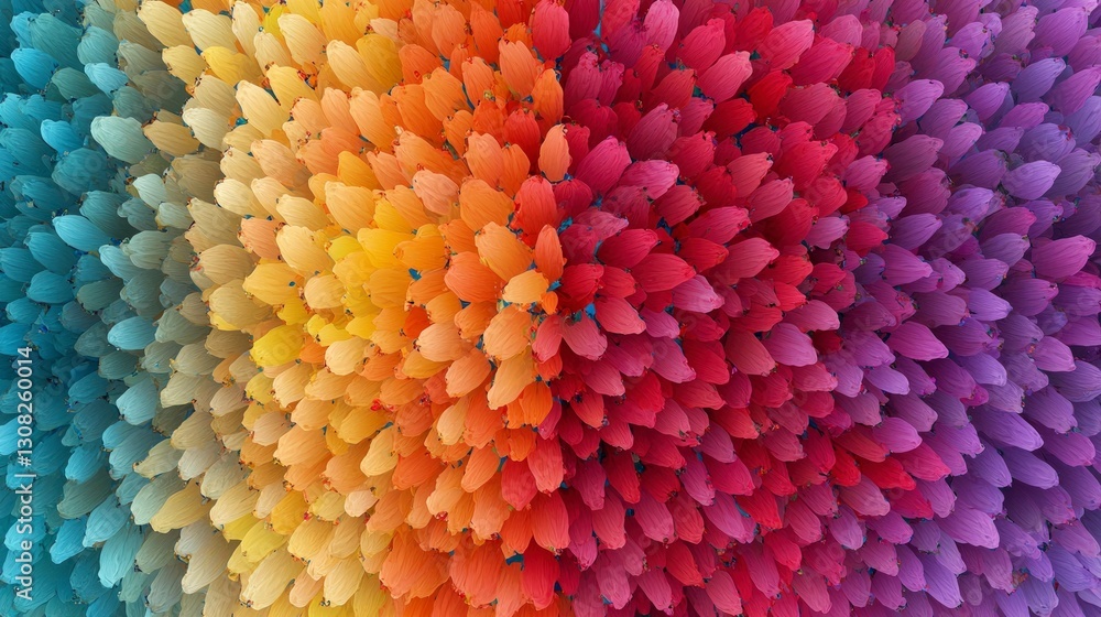 Abstract Rainbow Petal Pattern Colorful Gradient Texture Background Abstract Rainbow Petal Pattern Colorful Gradient Texture Background
