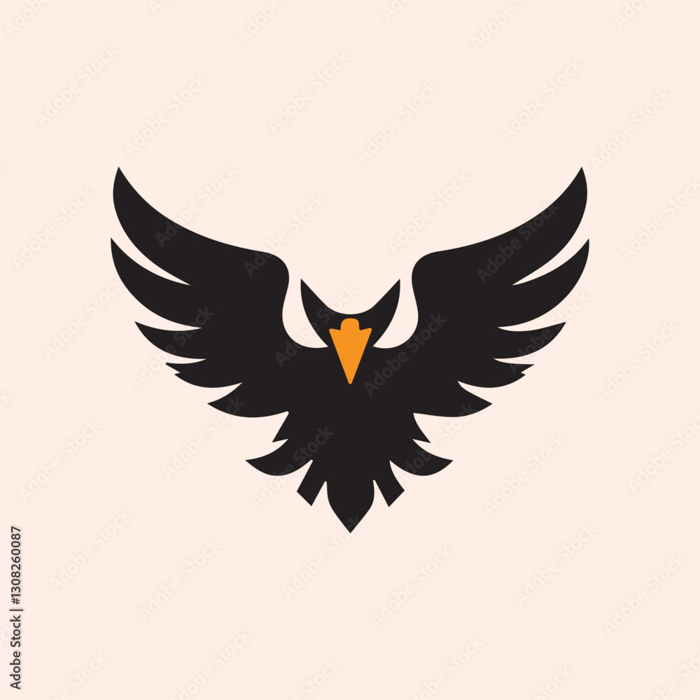 Obraz premium Eagle logo design. Vector illustration. Eagle Brand Symbol.