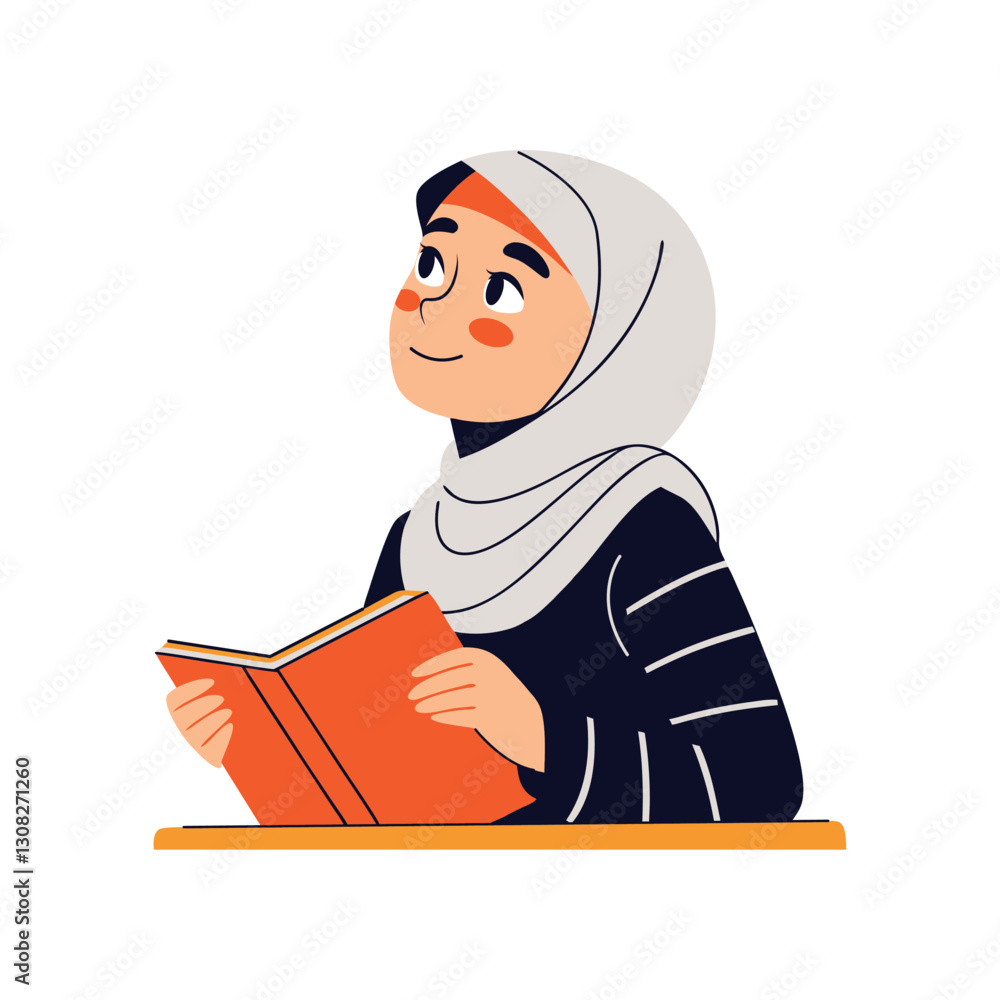 Hijab Student Thinking Education Hijab Student Thinking Education