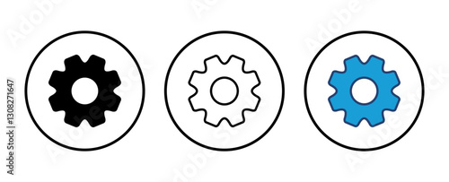 setting Icon Vector. Cog settings Icon Symbol