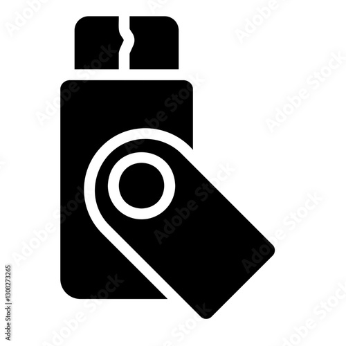 flash disk Solid icon