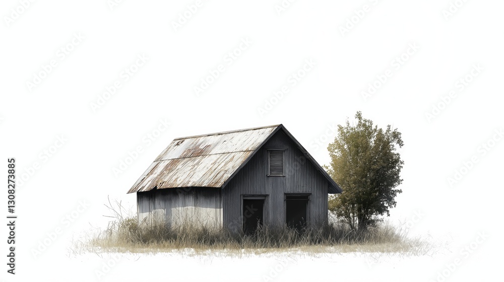 simple house isolated on white background. simple house isolated on white background.