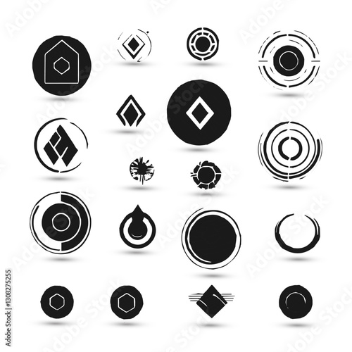 Concept creative abstract logo collection Logo can be used for icon brand identity finance