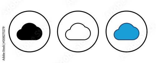 cloud icon vector. cloud vector icon