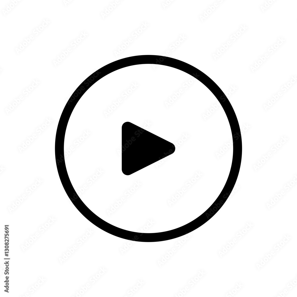Video play button icon Video play button icon