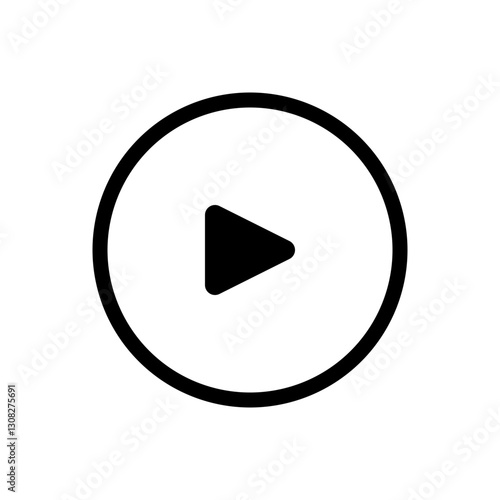 Video play button icon