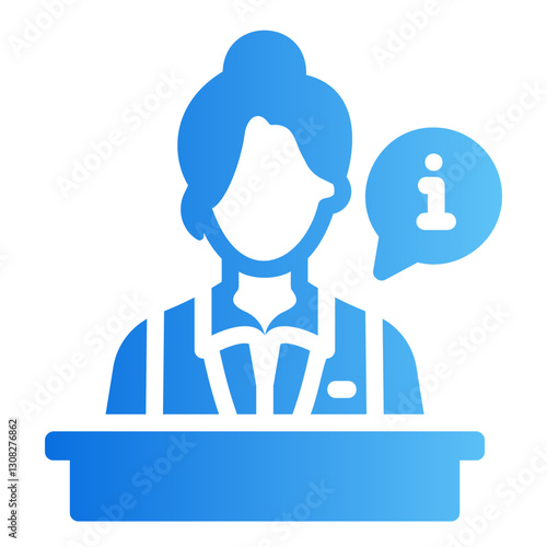 receptionist Gradient icon