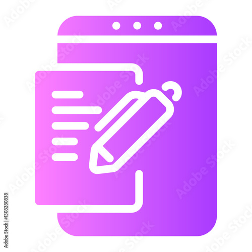 copywriter Gradient icon