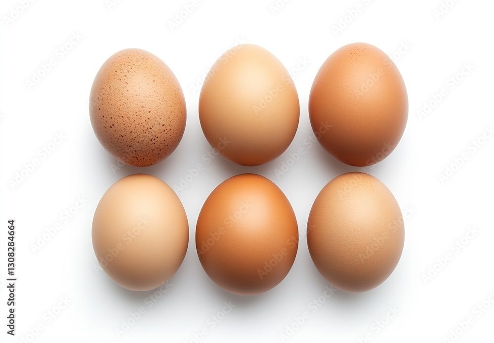Variety of Brown Eggs Displayed on White Surface for Culinary Inspiration : Generative AI Variety of Brown Eggs Displayed on White Surface for Culinary Inspiration : Generative AI