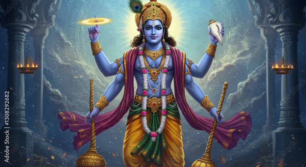 Fototapeta premium Lord Vishnu
