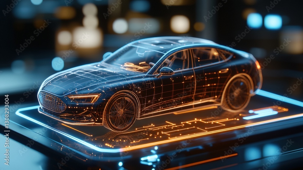 Sleek modern car displayed on a wooden table surface with a minimalist aesthetic in bright natural lighting Sleek modern car displayed on a wooden table surface with a minimalist aesthetic in bright natural lighting