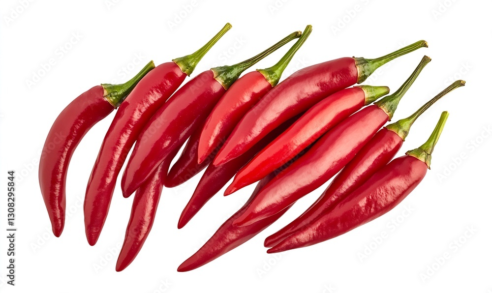 Fresh vibrant red chili peppers piled together for use in cooking and flavoring : Generative AI Fresh vibrant red chili peppers piled together for use in cooking and flavoring : Generative AI