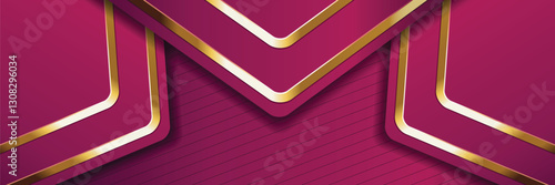 gold banner Abstract vector background board for text and message design modern. vector illustration