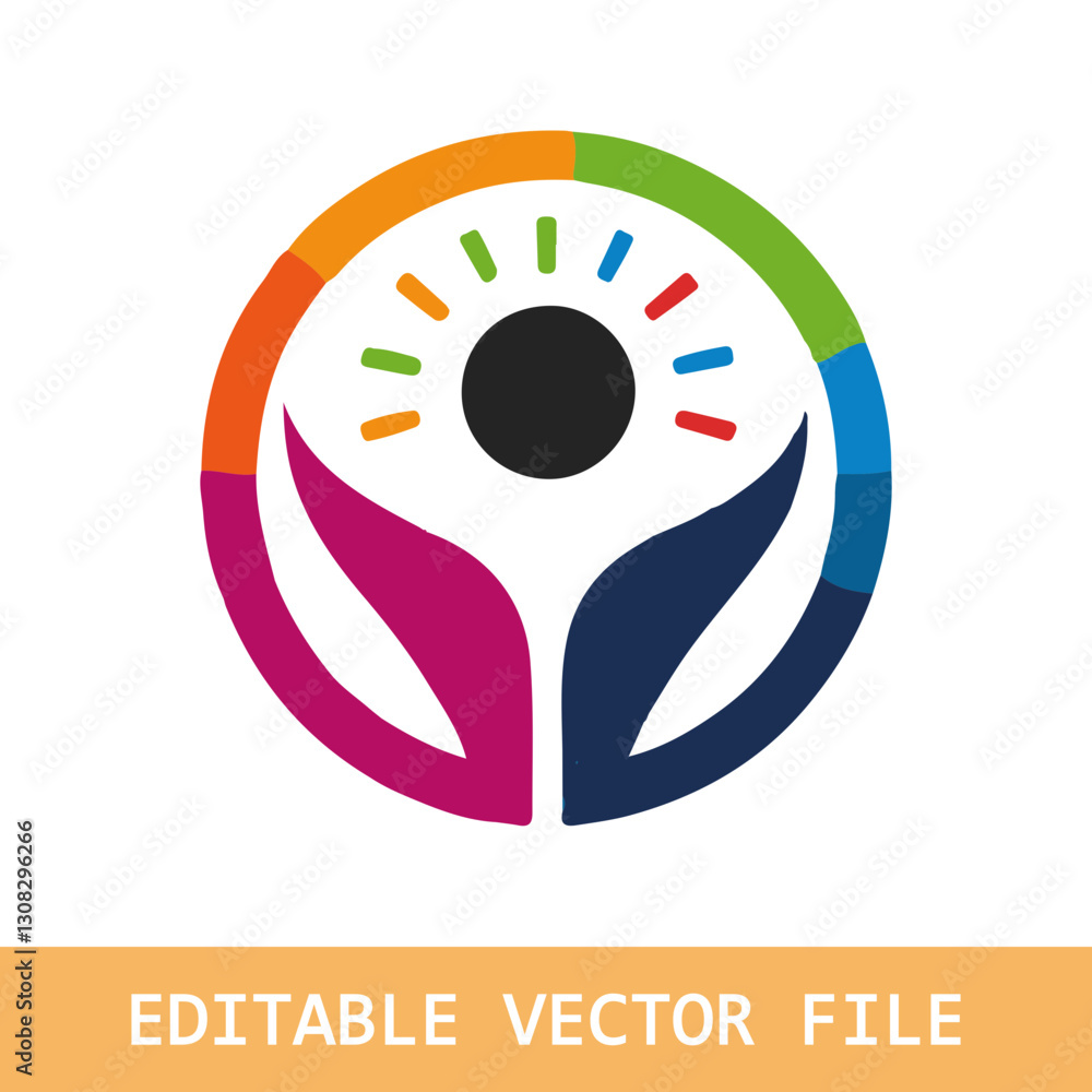 Obraz premium Abstract people icons and symbols collection vector logo design