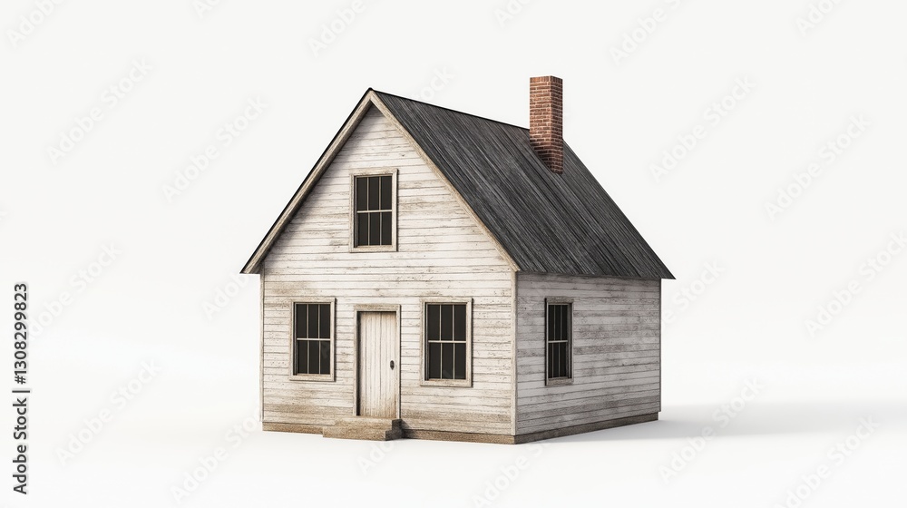 simple house isolated on white background. simple house isolated on white background.