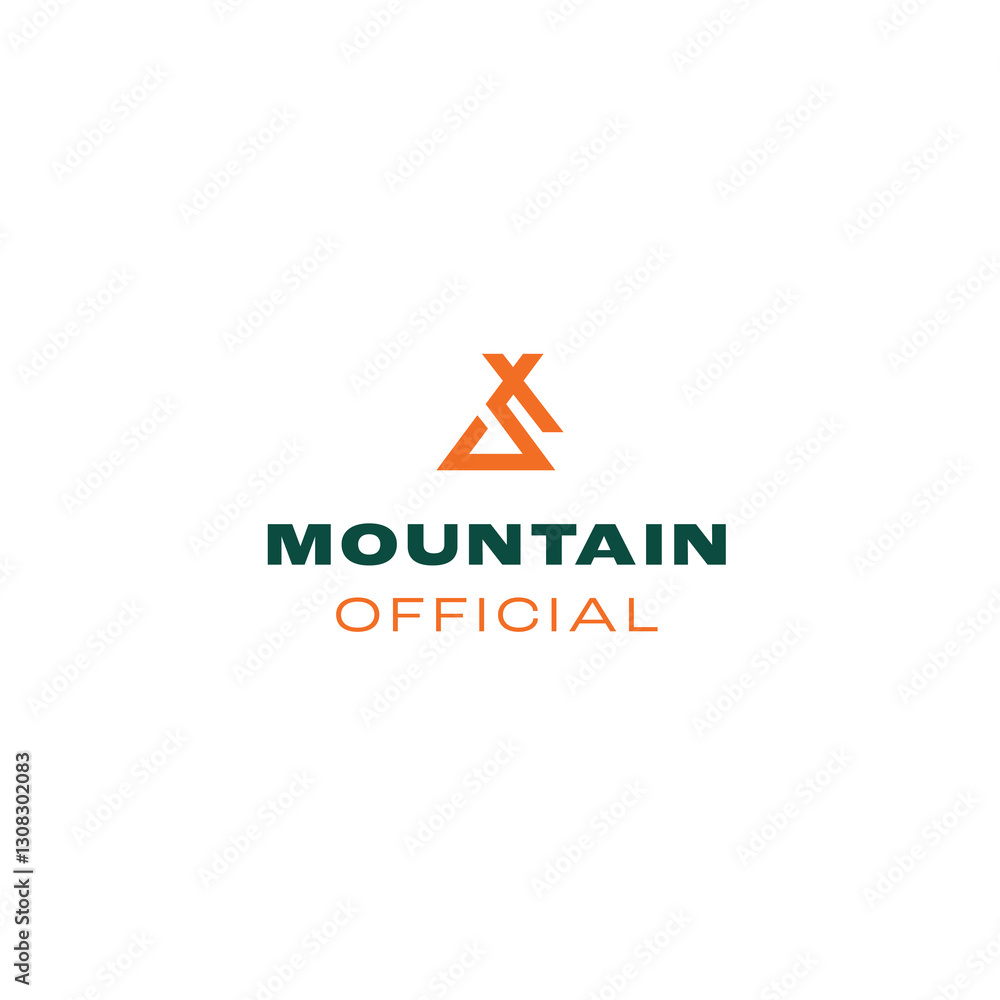 Bold Mountain and X Letter Logo for Outdoor Adventure Branding Bold Mountain and X Letter Logo for Outdoor Adventure Branding