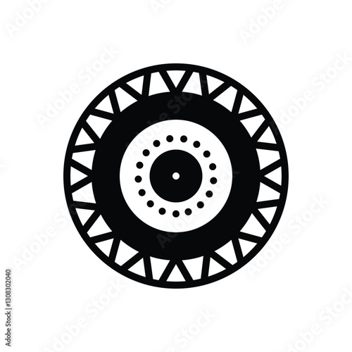 Black solid icon for viewer