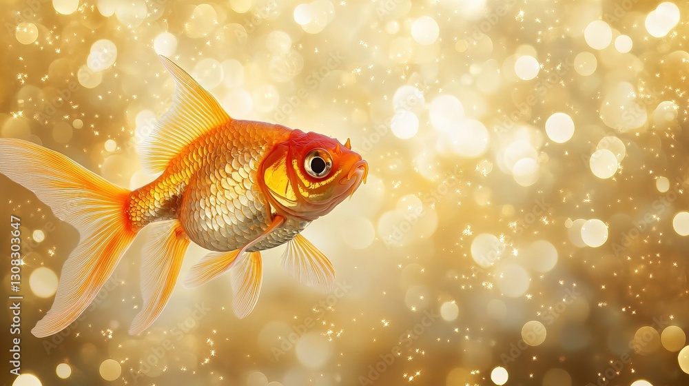 Golden Fish Soaring Amidst Sparkles, Symbolizing Growth and Success
Golden Fish Soaring Amidst Sparkles, Symbolizing Growth and Success