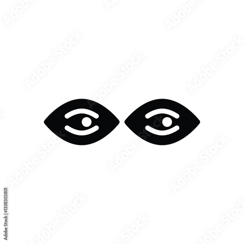 Black solid icon for side view
