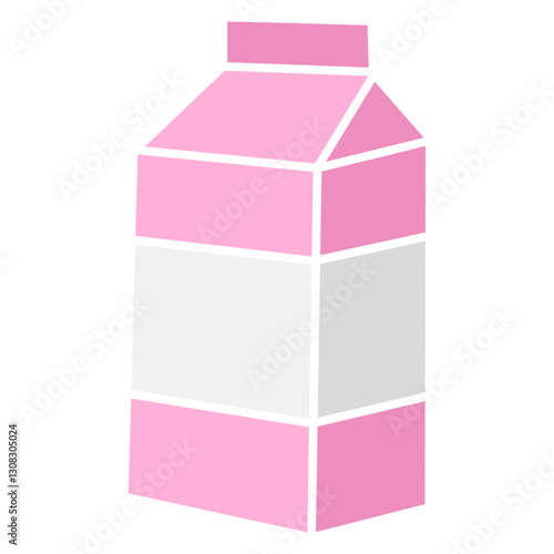 pink strawberry milk box