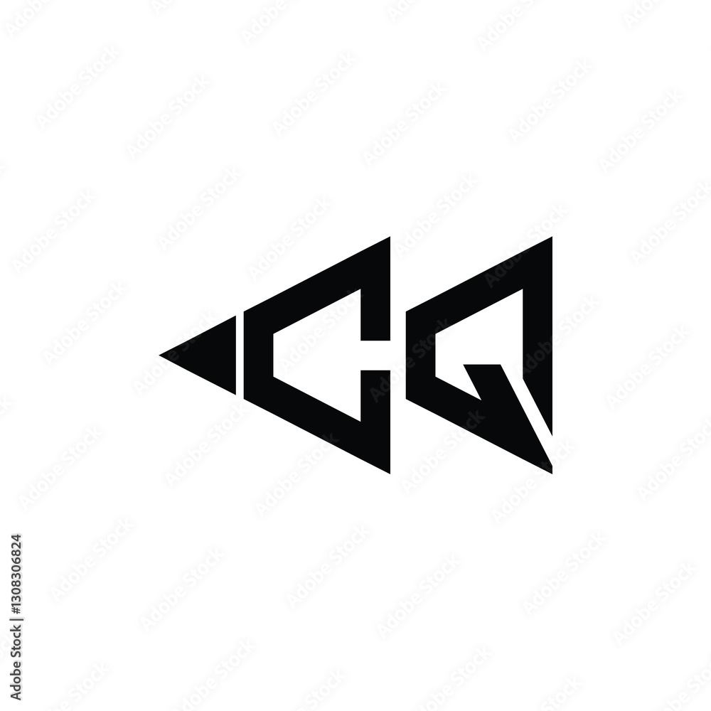 CQ monogram logo design letter text name symbol monochrome logotype alphabet character simple logo CQ monogram logo design letter text name symbol monochrome logotype alphabet character simple logo