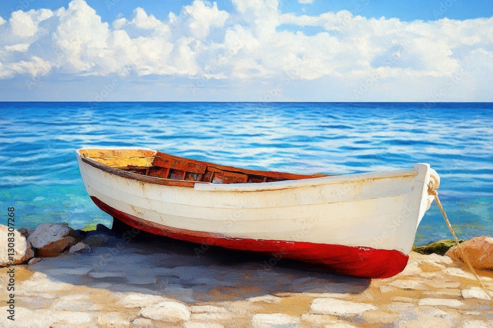 Peaceful Beach Boat Peaceful Beach Boat