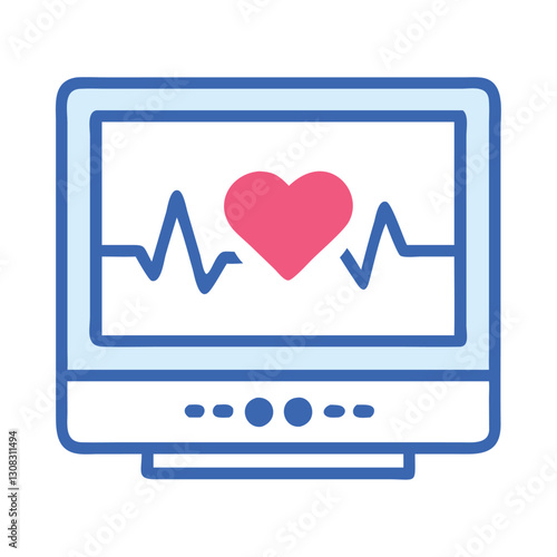 Heart Doctor Monitoring Heartbeat Medical