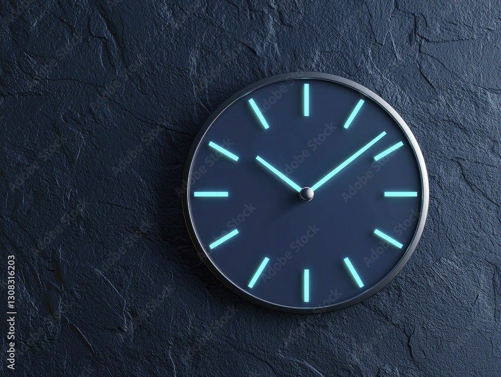 custom made wallpaper toronto digitalAn abstract clock with no numbers, representing flexibility in remote work guidelines and the essence of time in a minimalist design.