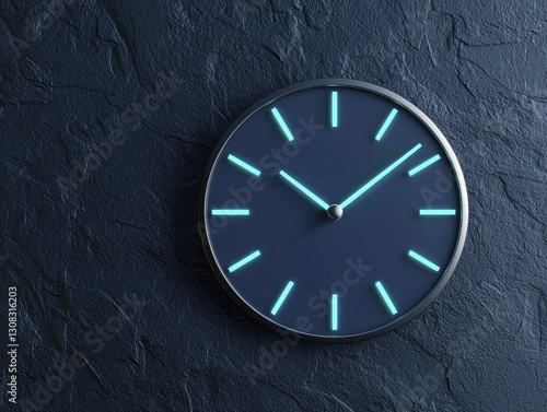 Wallpaper Mural An abstract clock with no numbers, representing flexibility in remote work guidelines and the essence of time in a minimalist design. Torontodigital.ca