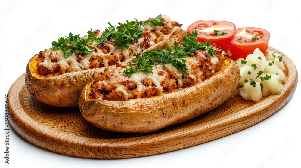 Delicious Stuffed Sweet Potatoes Recipe A Healthy and Flavorful Meal Idea Featuring Baked Sweet Potatoes Filled with Savory Ground Meat, Topped with Melted Cheese, and Garnished with Fresh Herbs Delicious Stuffed Sweet Potatoes Recipe A Healthy and Flavorful Meal Idea Featuring Baked Sweet Potatoes Filled with Savory Ground Meat, Topped with Melted Cheese, and Garnished with Fresh Herbs