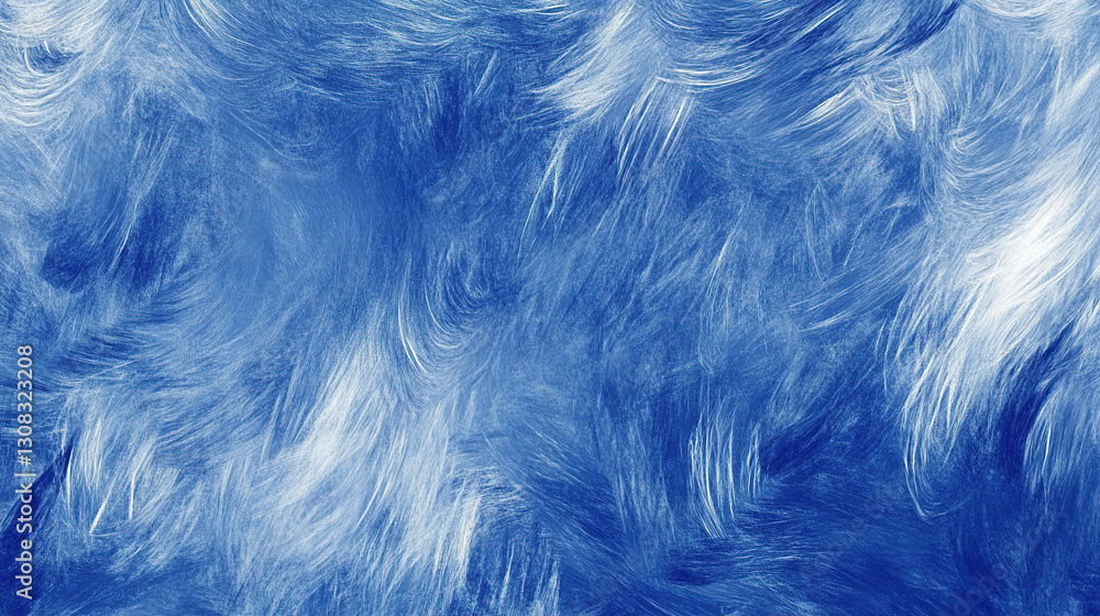 Obraz premium Abstract Blue Brush Strokes Sensory Design