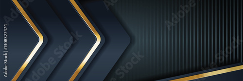 gold banner Abstract vector background board for text and message design modern. vector illustration