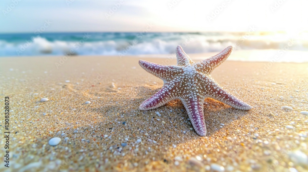 Beach Starfish Sunset Ocean Sand Summer Seashore Beach Starfish Sunset Ocean Sand Summer Seashore