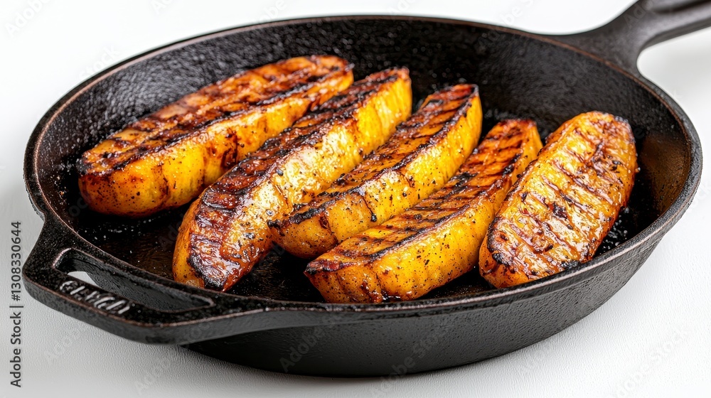 Explore the vibrant and delicious world of grilled squash with this captivating image showcasing perfectly charred slices nestled in a rustic cast iron skillet, inviting viewers to savor the flavors Explore the vibrant and delicious world of grilled squash with this captivating image showcasing perfectly charred slices nestled in a rustic cast iron skillet, inviting viewers to savor the flavors
