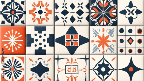 Vibrant mosaic tile patterns interior design art display modern home aesthetic view creativity