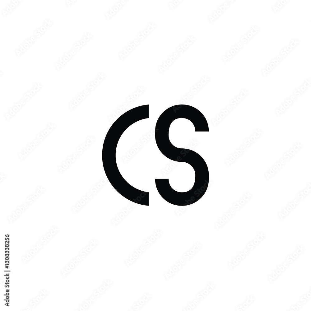 CS monogram logo design letter text name symbol monochrome logotype alphabet character simple logo CS monogram logo design letter text name symbol monochrome logotype alphabet character simple logo