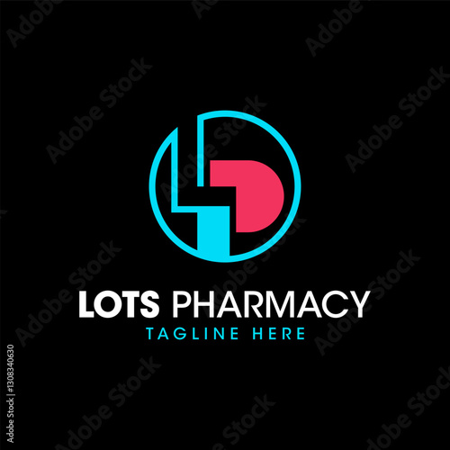 Free Download pharmaceutical medicine circle logo with initial LP - GFXLoad