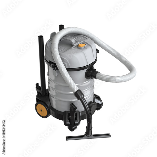 Wet and Dry Vacuum Cleaner 3D render for mockup