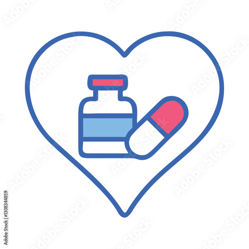 Heart Doctor Medical Prescription Icon